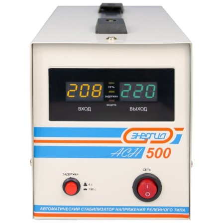 Voltage stabilizer single -phase AS 500 wine energy from numbers. display-2