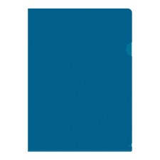 A4 180MKM corner folder, calligrata deluxe, blueberry, opaque, with embossing