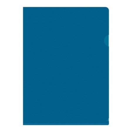 A4 180MKM corner folder, calligrata deluxe, blueberry, opaque, with embossing