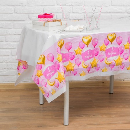 The single tablecloth "1 year", baby, 180x137 cm-1