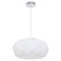Suspended chandelier "dolphin" 1 lamp E27 40W white 40x40x80 cm