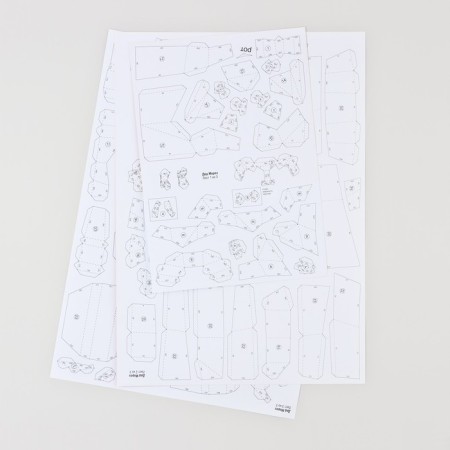 New Year's set for creating a polygonal figure "New Year: Santa Claus"-2