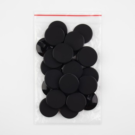 A button on midnight, d = 30 mm, the color is black-3