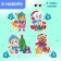 Maxi Puzzles with eyes "Helpers of Santa Claus"