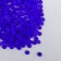 Glass beads 8/0 "matte translucent. Sapphire" 10 g