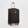 Small 24 suitcase "on lightning, code castle, with extension, brown color