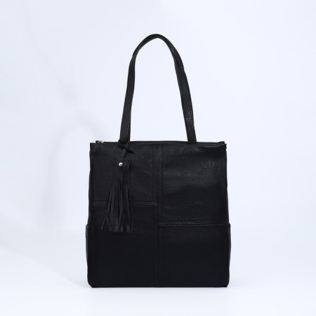 Bag Vita with a zipper, black color