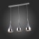 Suspended chandelier ST LUCE. SL874.113.03. GoCce. 3x40 watts, e27, 80x16 cm, chromium color