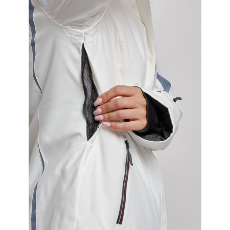Ski costume female winter, size 42, white color-8