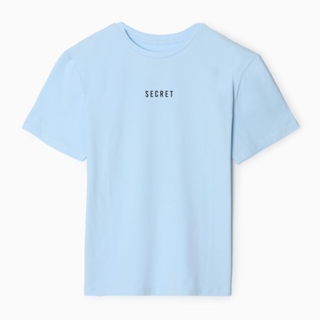 T-shirt female, color is bright blue, the size of One size (42-46)