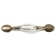 Ceramics bracket handle 012, 76 mm, ceramic, bronze color
