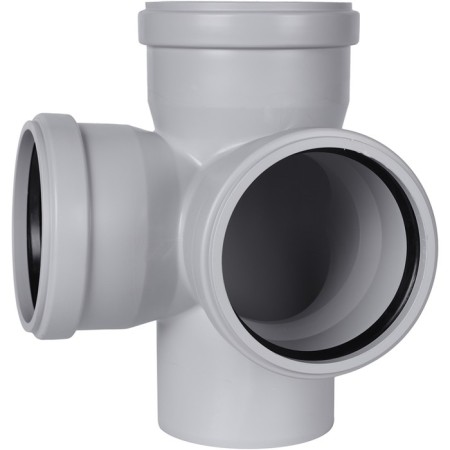 Cross sewer stout SKB-0017-011087 D = 110 mm, 87.5 °, 2-plane, silent