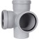 Cross sewer stout SKB-0017-011087 D = 110 mm, 87.5 °, 2-plane, silent
