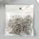 The base for the key fob Ring metal with a silver chain 2.4x2.4 cm