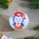 Christmas tree decoration for coloring "Cute penguin" Size: 8 cm; 2 pcs., Brush