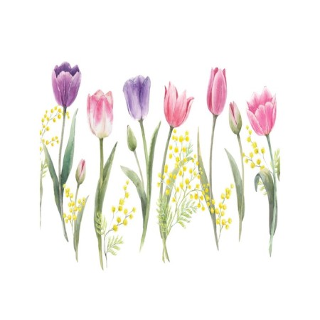 Pillow Roller "Flowers Spring, decorative, size 16x45 cm-1