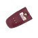 Key on the button, length 11.5 cm, burgundy color