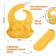 Blory for feeding "bird" silicone with pockets, yellow color