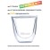 A set of glasses with double walls Olivetti DWG21, 2 pcs, 80 ml