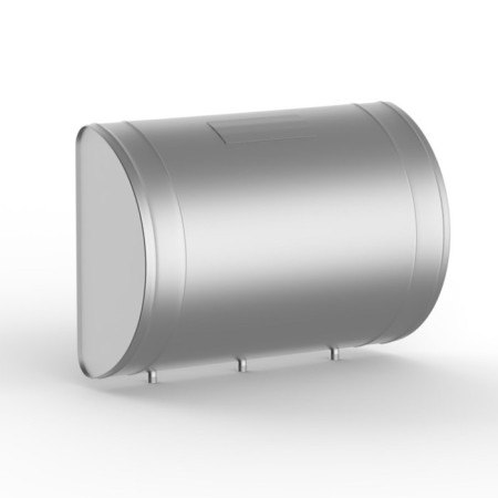 A heat exchanger tank 60 liters, horizontal, stainless steel 0.8 mm (fitting 3/4 ")