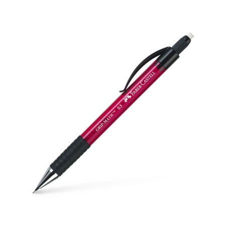 Mechanical pencil 0.5 mm Faber-Castell Grip Matic 1375 with an eraser, red-1