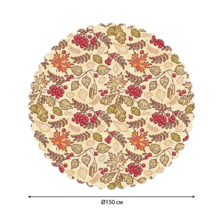 The tablecloth “Gifts of autumn”, round, Saten, d = 150 cm-1
