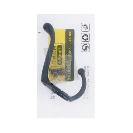 Hook furniture tundra TKD015, two -rod, black-3