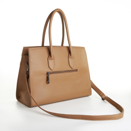 Bag Women's Tout, on a zipper, sandy color-1