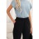 Women's pants on elastic band Eliseeva Olesya, size 44, black color