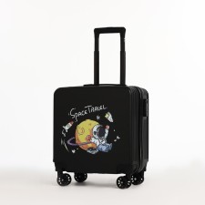 Baby suitcase 31 l (s), lightning department, 4 wheels, black color