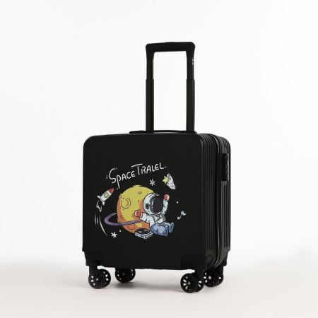 Baby suitcase 31 l (s), lightning department, 4 wheels, black color