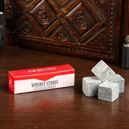 Cowboy whiskey stones, natural steat, 4 pcs