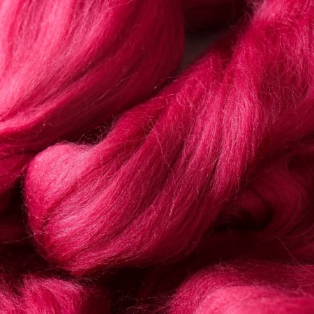 Fasting wool 100% half -toned wool 50 g (088, lingonberry)