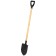 Baying shovel, acute, l = 134 cm, wooden stalk with a pen