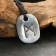 Amulet "Scandinavian runes", Runa Mannas, 21x29mm, metallic