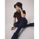 Pantyhose children from microfiber CONTE Elegant Only Teens 40, height 152-158 cm, Marino color