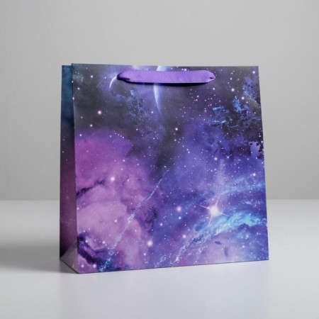Gift Laminated Square, packaging, “Cosmos”, 30 x 30 x 12 cm-1