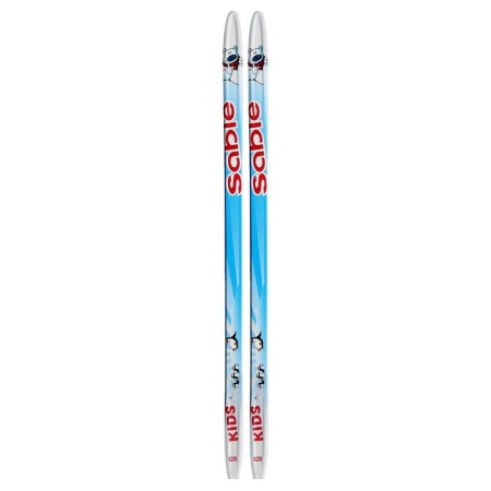 Plastic skis, 120 cm, with a notch, the color of mix-10