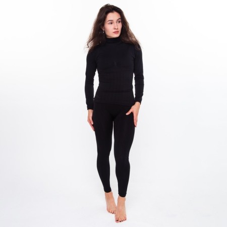 Women's thermal underwear (jumper, leggings), black color, size 56 (2xl)-3