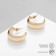 Earrings metal "crescent", color gold