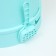 Cut toilet closed 47 x 47 x 35 cm, turquoise