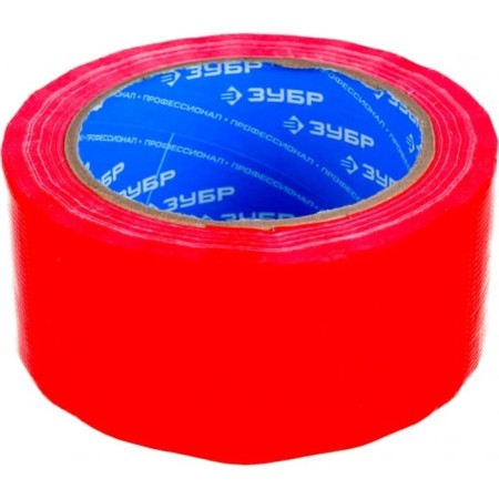 Reinforced tape "Zubble" Professional 12090-50-25, red, moisture-resistant, 48 mm x 25 m