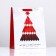 Laminated "Red Christmas tree" 26 x 32 x 12