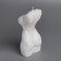 Figure candle "Women's silhouette" with ties, 4x4x11 cm, white