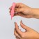 Pinzet for cleaning the nose, childish, with a cap, pink color