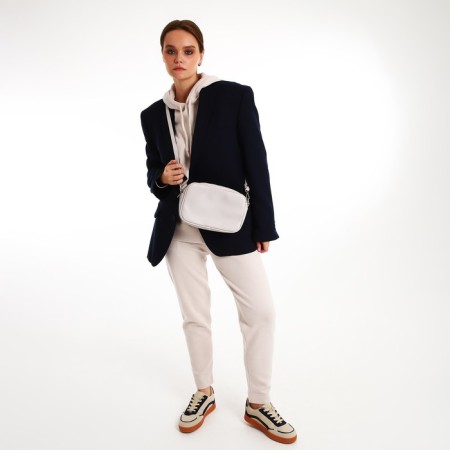 Women's bag over the shoulder Textura, small size, beige color-4