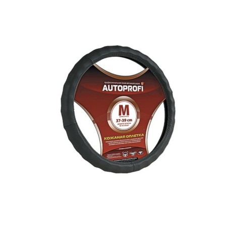 Autoprofi AP-265 BK (M), genuine leather, ribbed, black color black