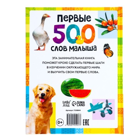 The book in solid binding "The first 500 words of the baby", 80 p.-6