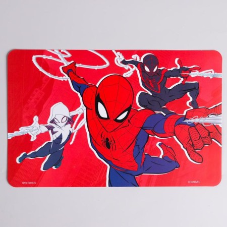 Modeling rug, A4 format, red, spider-man-1