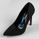 Suppinators for shoes, shock-absorbing, silicone, s (35-37 rr), steam, transparent/blue color